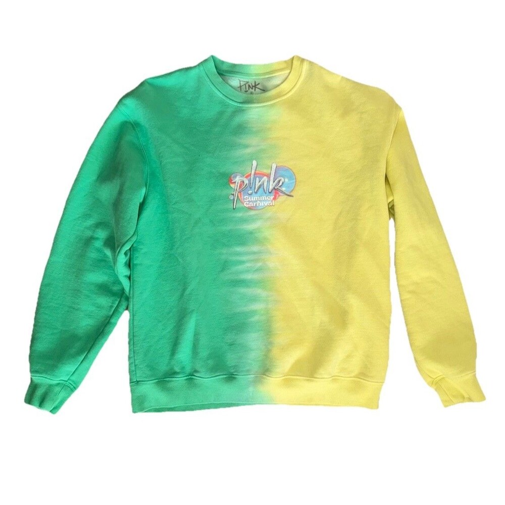 Pink Summer Carnival 2024 Tie Dye Sweatshirt Australian Dates XL Alecia Moore
